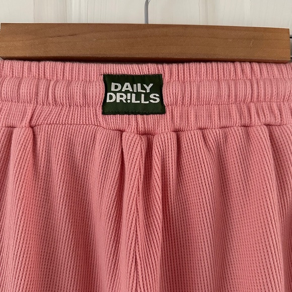 Daily Drills Thermal Resort Pant Dusty Rose Wide Leg Women’s Size XS/S - Picture 9 of 12